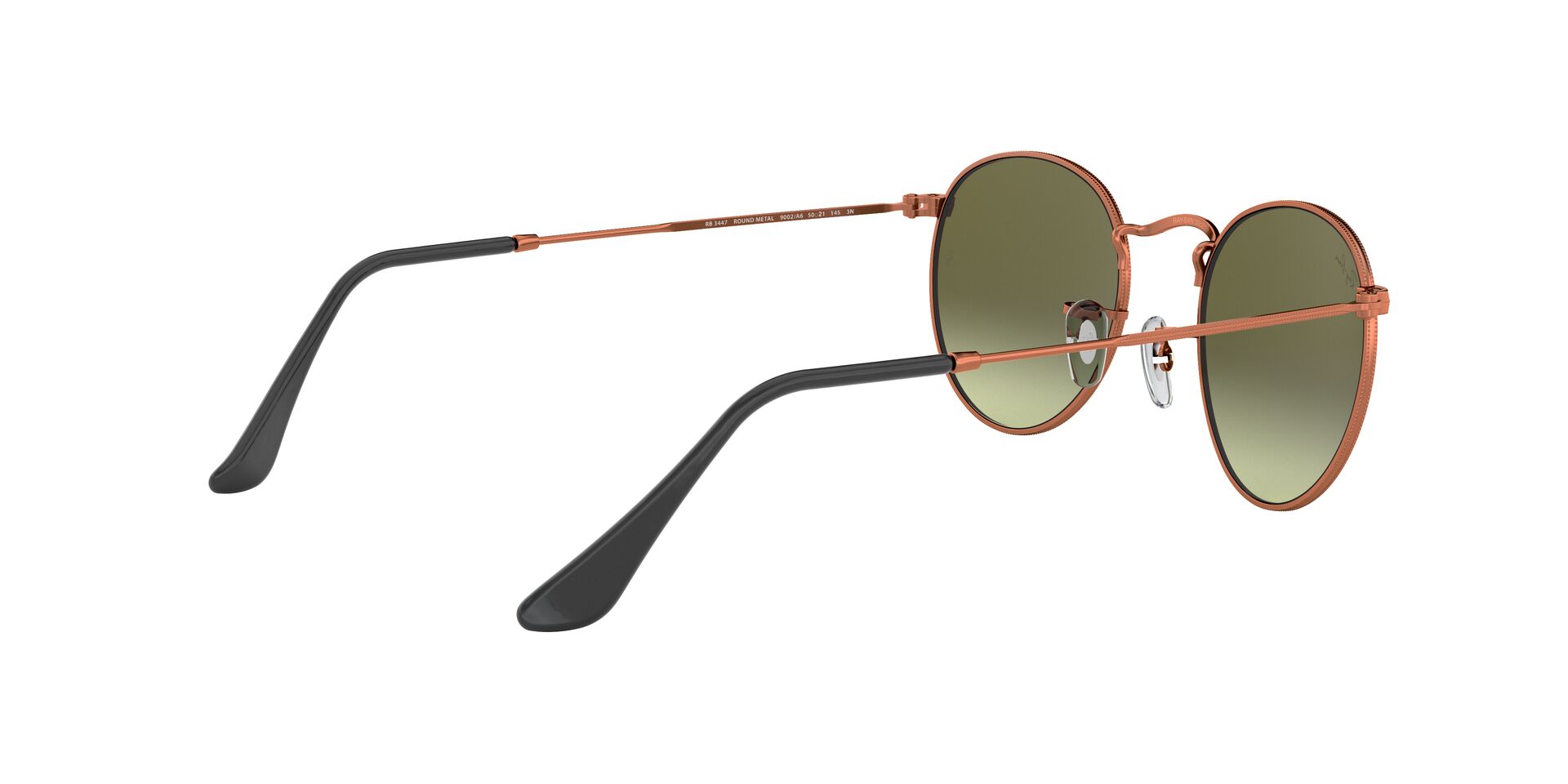 RAY-BAN RB3447 ROUND METAL 9002A6 47 - 6