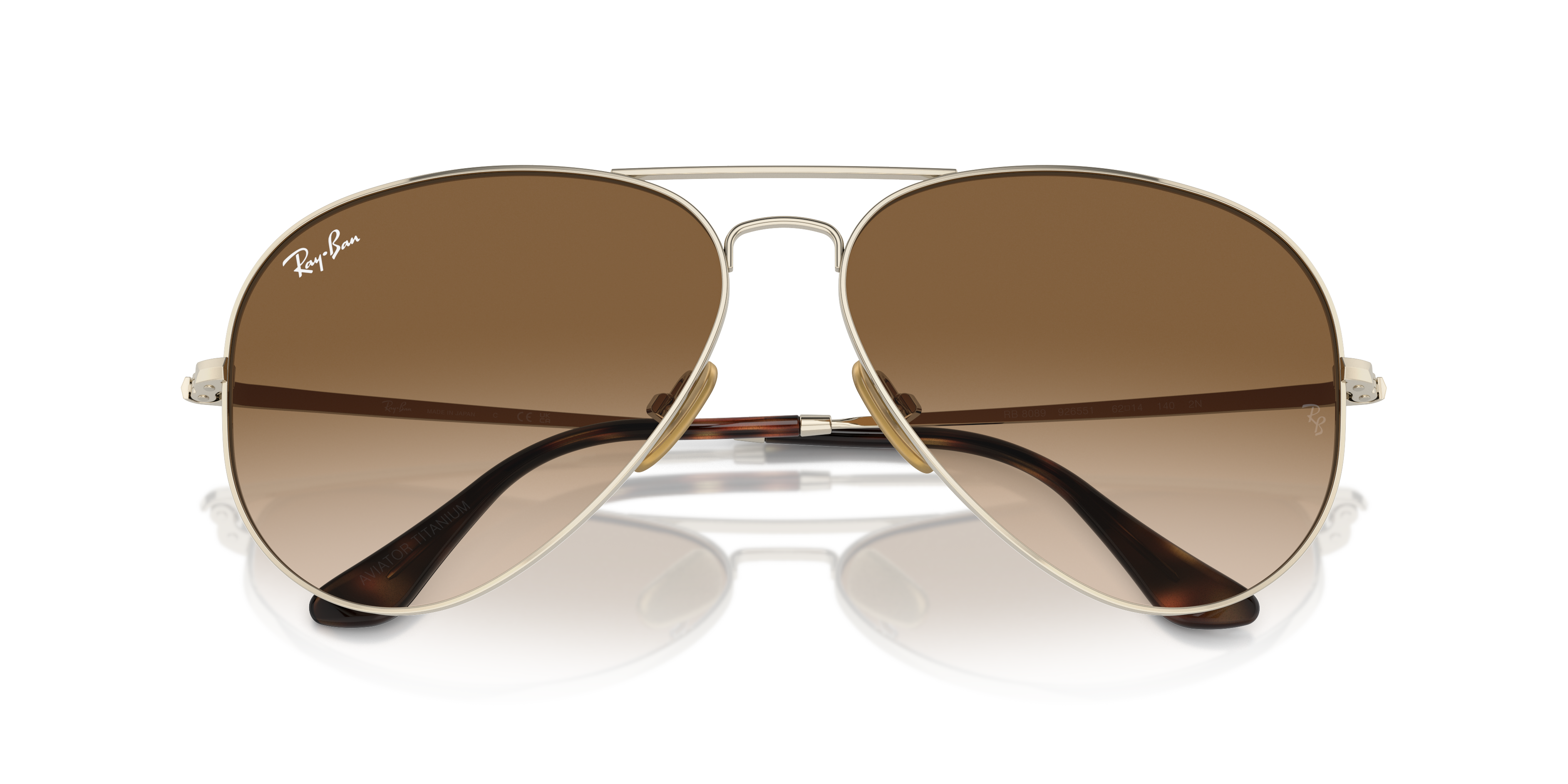 RAY-BAN RB8089 AVIATOR TITANIUM 926551 62