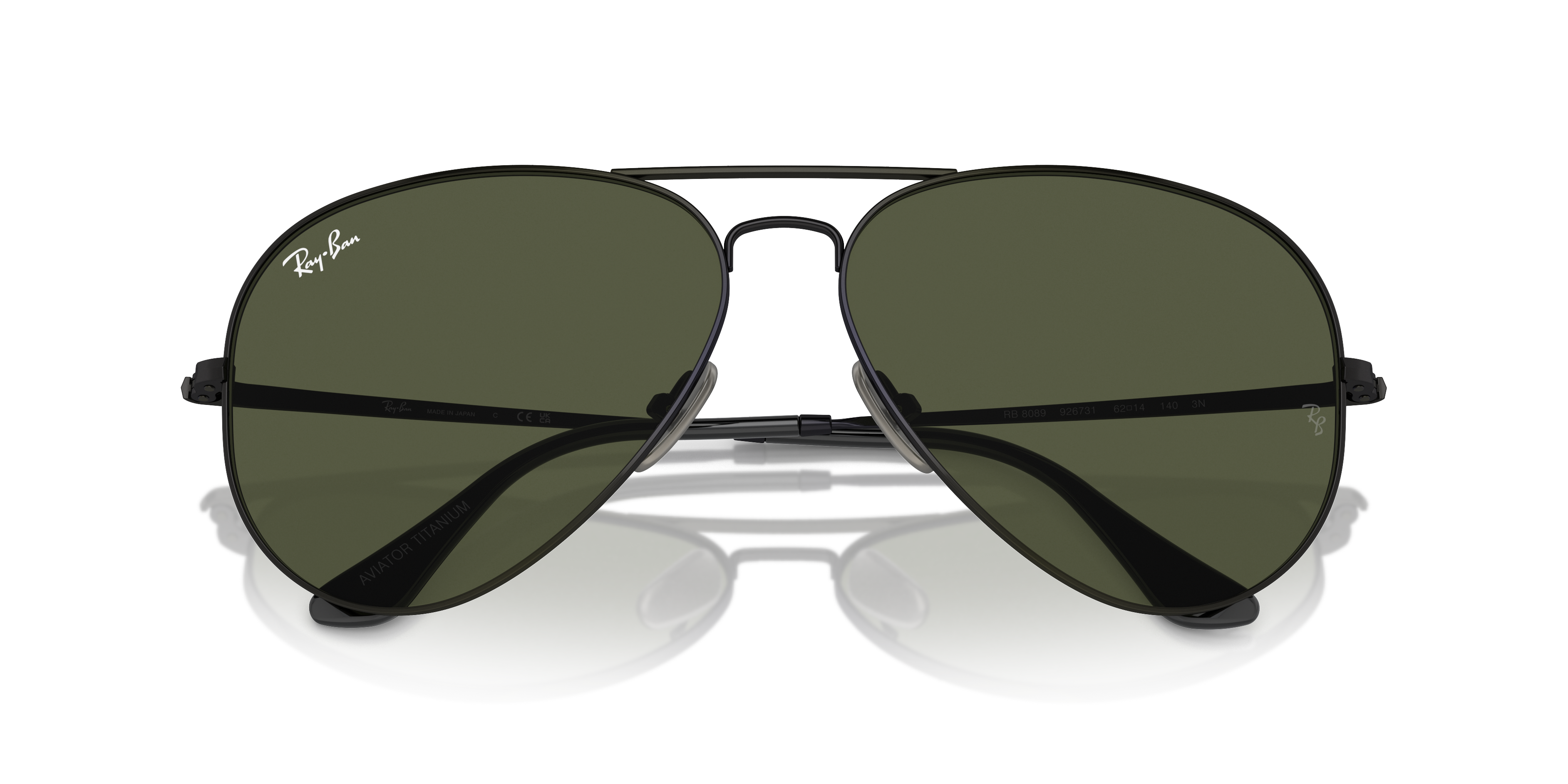 RAY-BAN RB8089 AVIATOR TITANIUM 926731 62