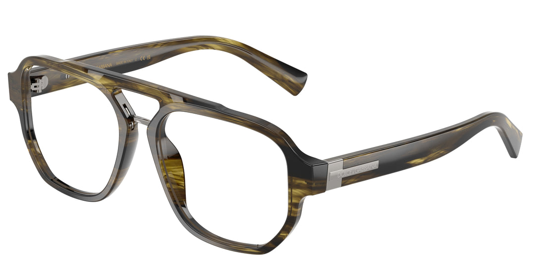 Brillen dolce & gabbana dg3447 3066 verde pilot masculino größe 56mm - Hauptansicht