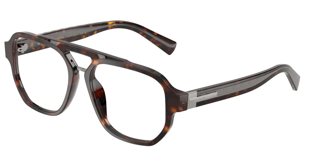 Brillen dolce & gabbana dg3447 502 havana pilot masculino größe 56mm - Hauptansicht