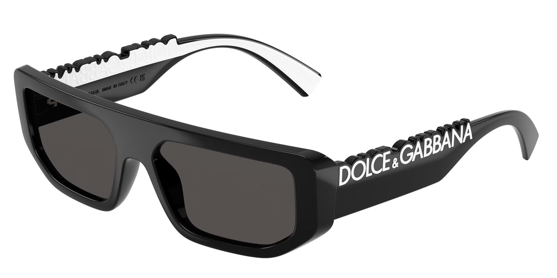 Sunglasses dolce & gabbana dg6203 501/87 negro rectangular unisex size 56mm - Main view