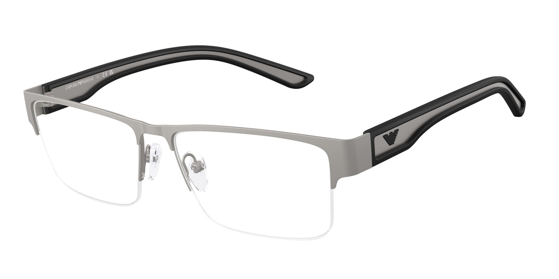 Lunettes de vue emporio armani ea1182 3003 gris rectangular masculino taille 55mm - Vue principale