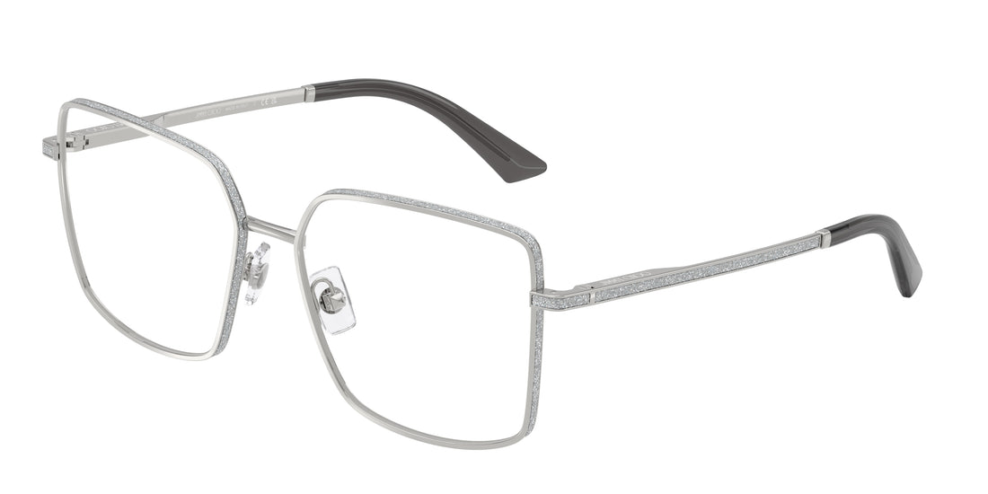 Prescription glasses jimmy choo jc2017j 3002 plateado square femenino size 55mm - Main view