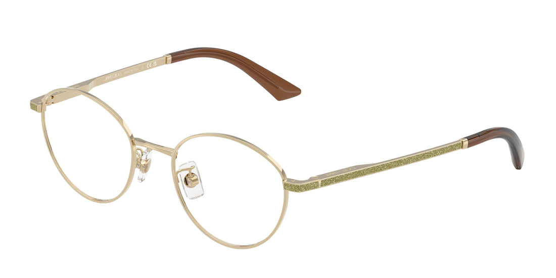 Gafas graduadas jimmy choo jc2018jd 3006 dorado round femenino talla 48mm - Vista principal