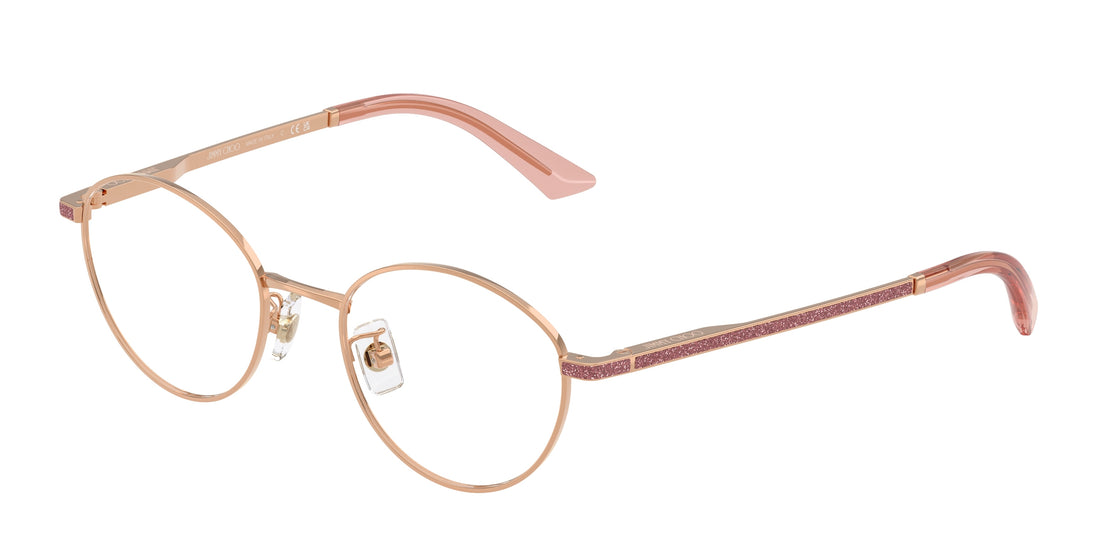 Gafas graduadas jimmy choo jc2018jd 3008 dorado round femenino talla 48mm - Vista principal