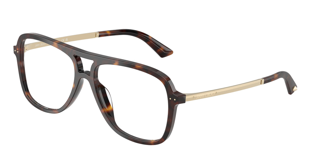 Óculos graduados jimmy choo jc3052u 5002 havana pilot femenino tamanho 55mm - Vista principal