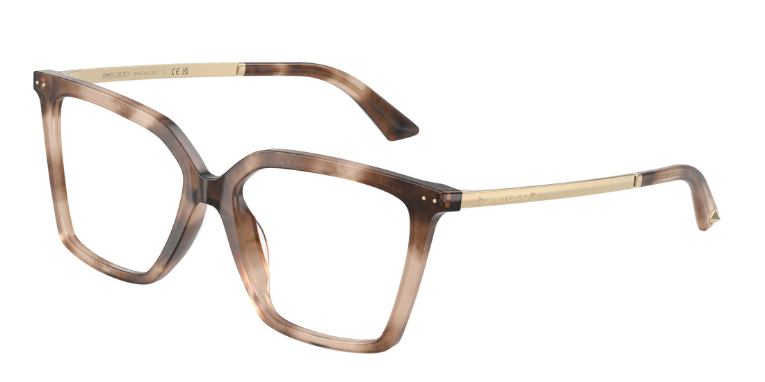 Lunettes de vue jimmy choo jc3054u 5097 havana cat eye femenino taille 54mm - Vue principale