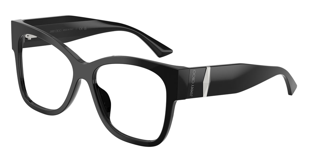 Óculos graduados jimmy choo jc3062u 5000 negro square femenino tamanho 55mm - Vista principal