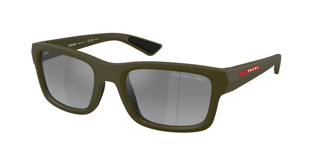 Óculos de sol prada linea rossa ps b10s 15x2f2 verde irregular masculino tamanho 54mm - Vista principal
