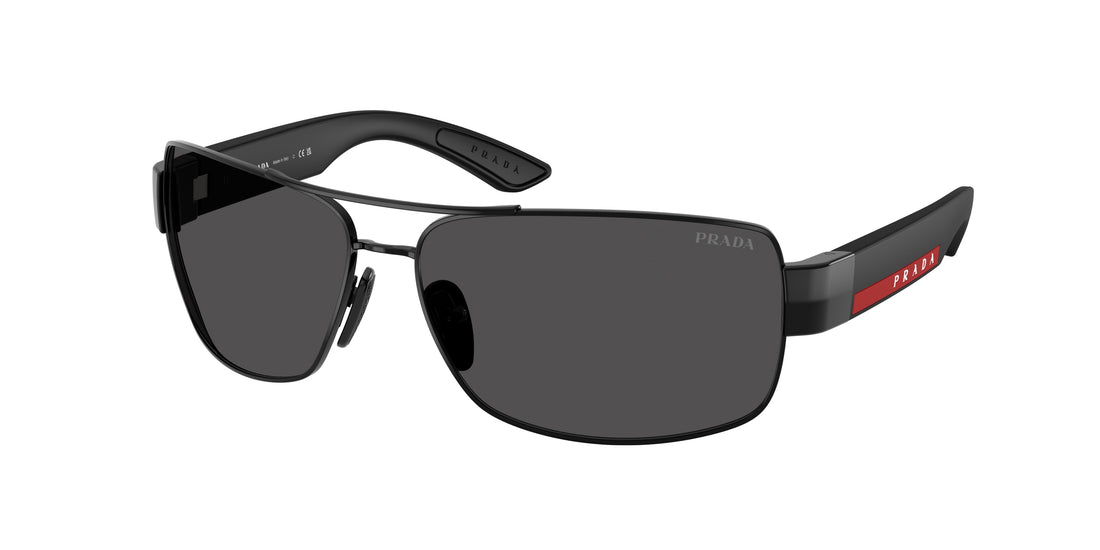 Óculos de sol prada linea rossa ps b52s 1ab06f negro irregular masculino tamanho 65mm - Vista principal