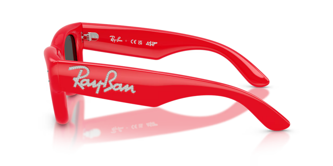 Sunglasses ray-ban rb4940b wayfarer puffer 686187 rojo square unisex size 47mm - Detailed view