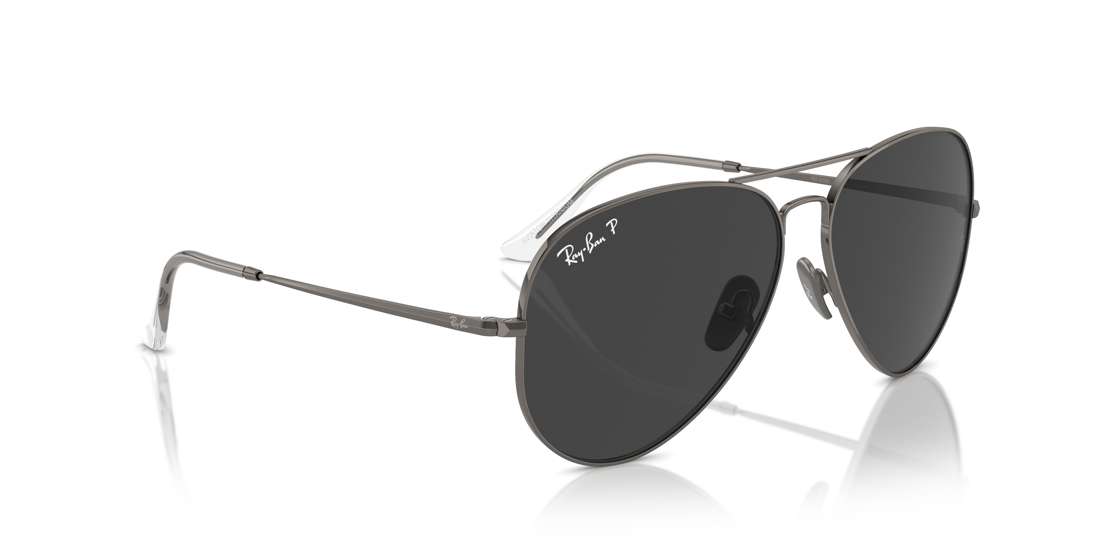 RAY-BAN RB8089 AVIATOR TITANIUM 165/48 62