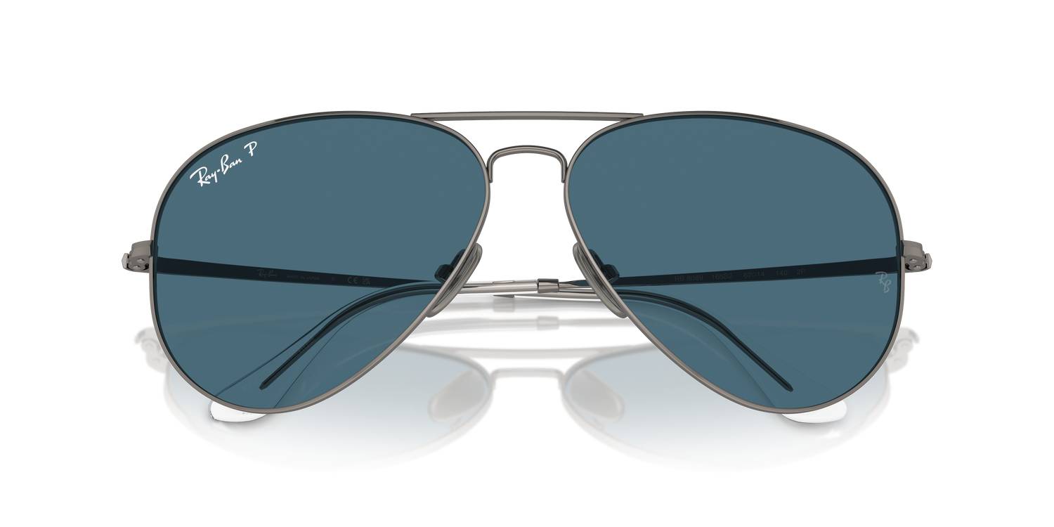 RAY-BAN RB8089 AVIATOR TITANIUM 165/S2 62