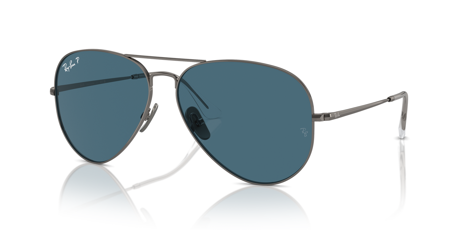 RAY-BAN RB8089 AVIATOR TITANIUM 165/S2 58