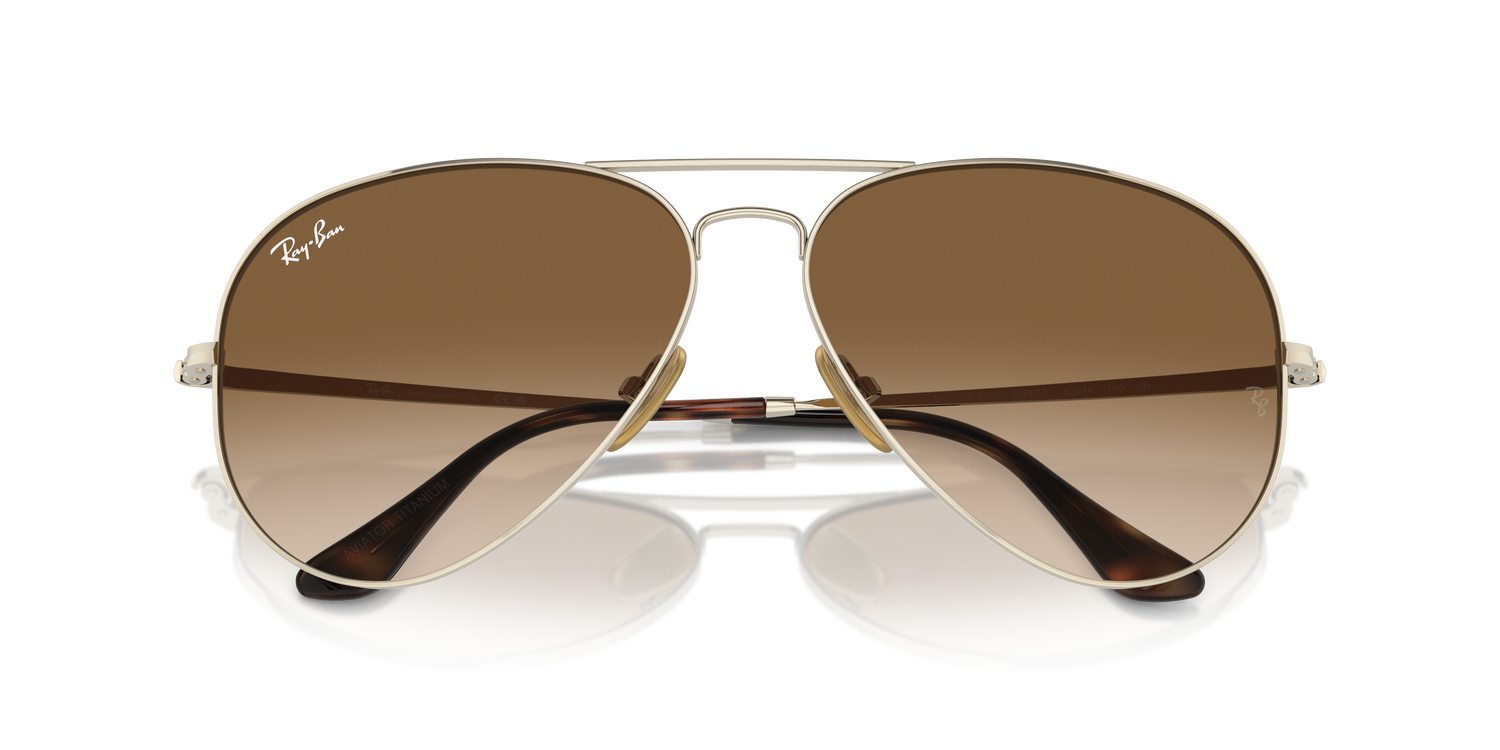 RAY-BAN RB8089 AVIATOR TITANIUM 926551 58