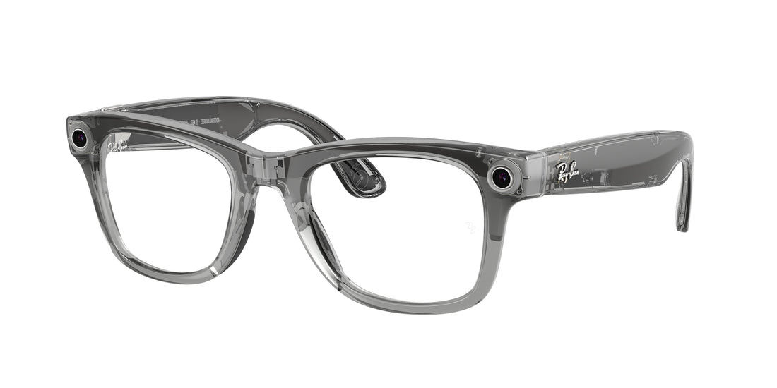 Brillen ray-ban meta rw4012 wayfarer 6840mf gris square unisex größe 50mm - Hauptansicht