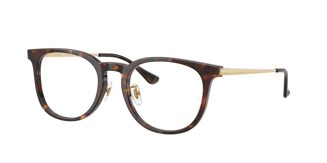 Brillen ray-ban rx5453d 2012 havana square unisex größe 52mm - Hauptansicht
