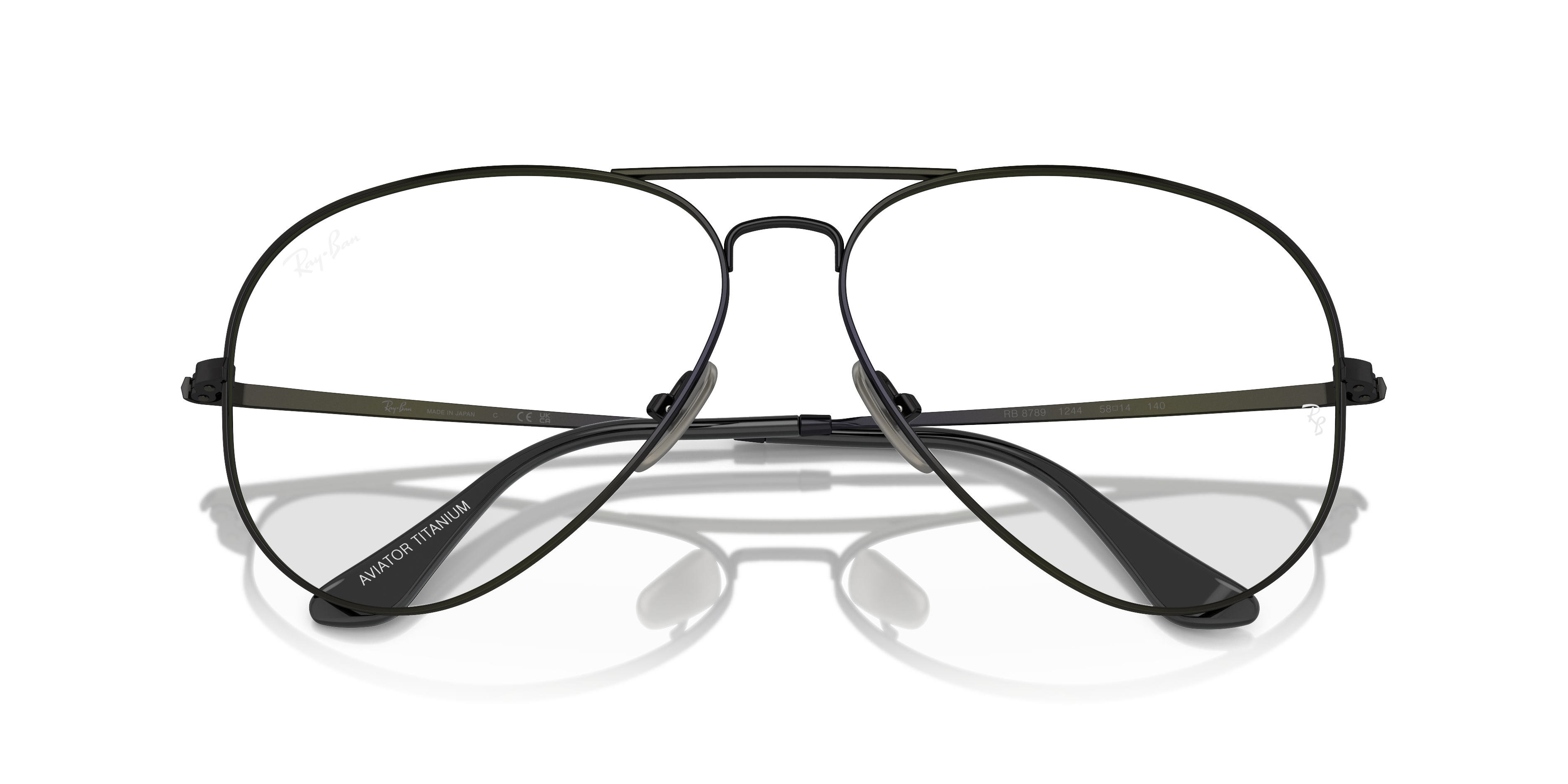 RAY-BAN RX8789 AVIATOR TITANIUM 1244 58 - 10