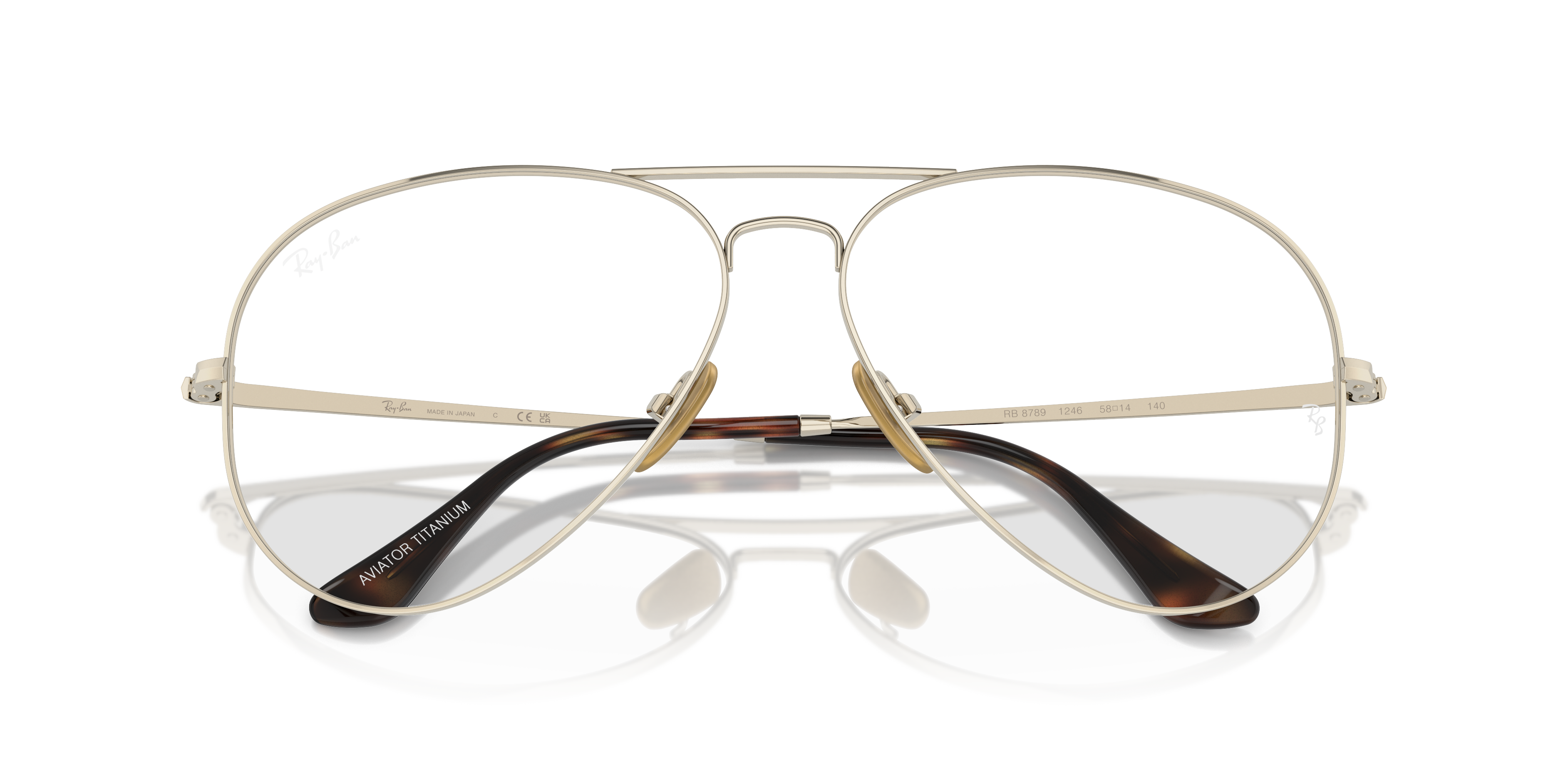 RAY-BAN RX8789 AVIATOR TITANIUM 1246 58 - 6