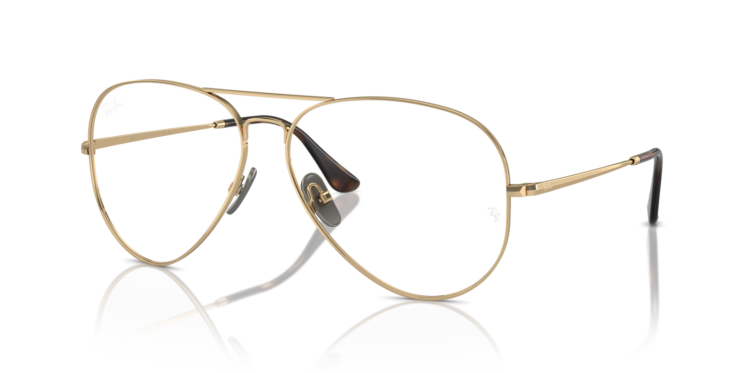 RAY-BAN RX8789 AVIATOR TITANIUM 1247 58