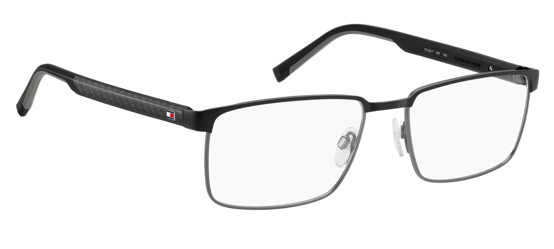 Lunettes de vue tommy hilfiger th 2317 807 negro rectangular masculino taille 57mm - Vue détaillée