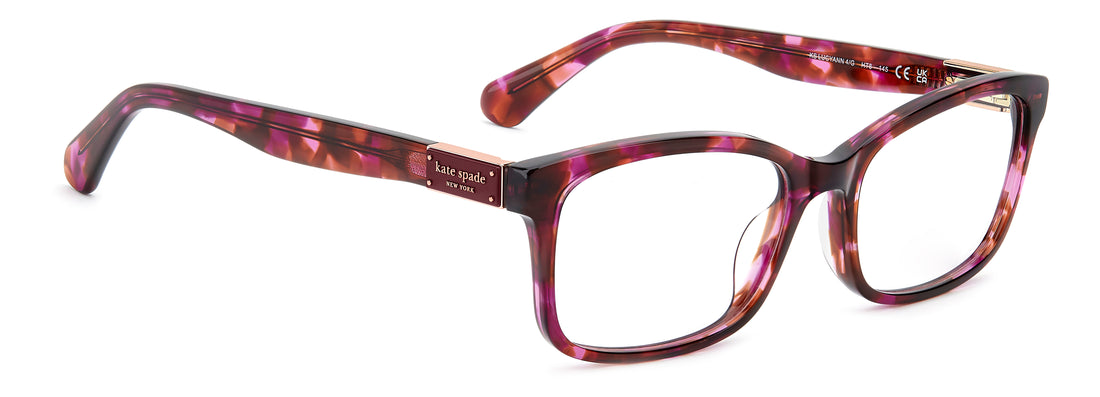 Occhiali da vista kate spade ks lucyann 4/g ht8 rosa rectangular femenino taglia 56mm - Vista dettagliata