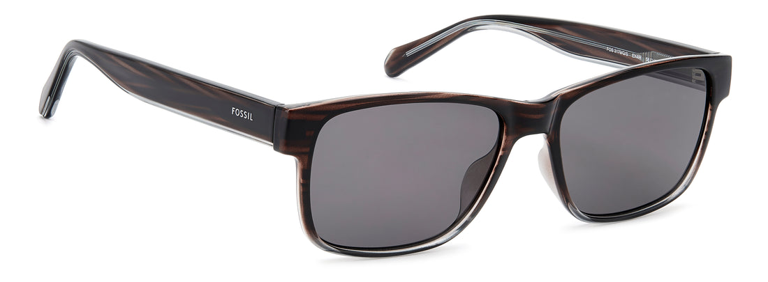 Sunglasses fossil fos 3179/g/s ex4 ir marron rectangular masculino size 58mm - Detailed view