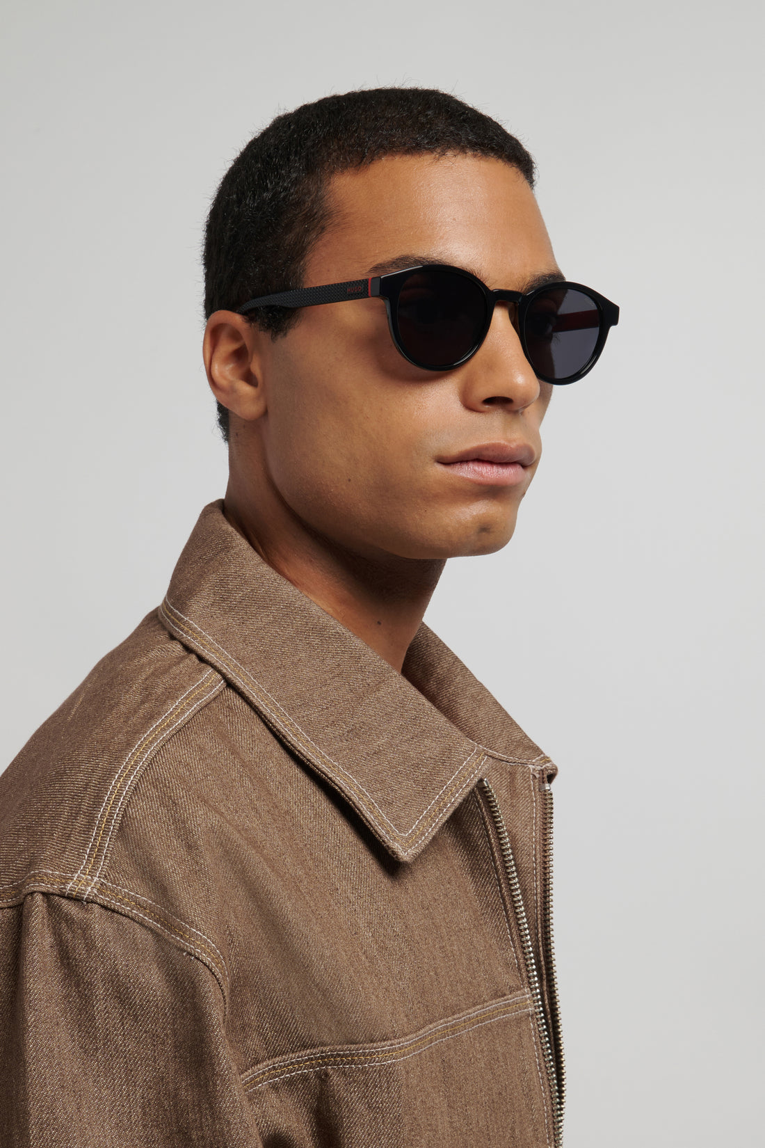 Lunettes de soleil hugo hg 1390/s 807 ir negro pantos masculino taille 51mm - Vue détaillée