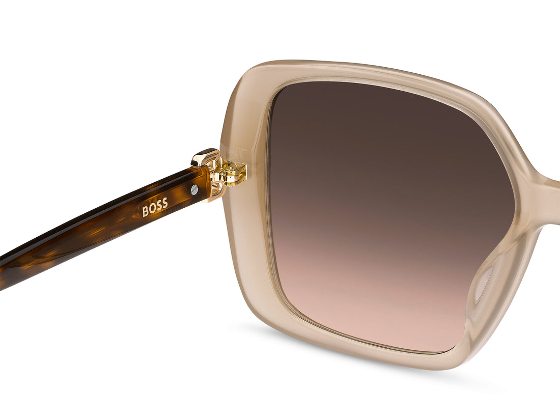 Occhiali da sole hugo boss boss 1939/g/s fwm ha beige square femenino taglia 57mm - Vista dettagliata