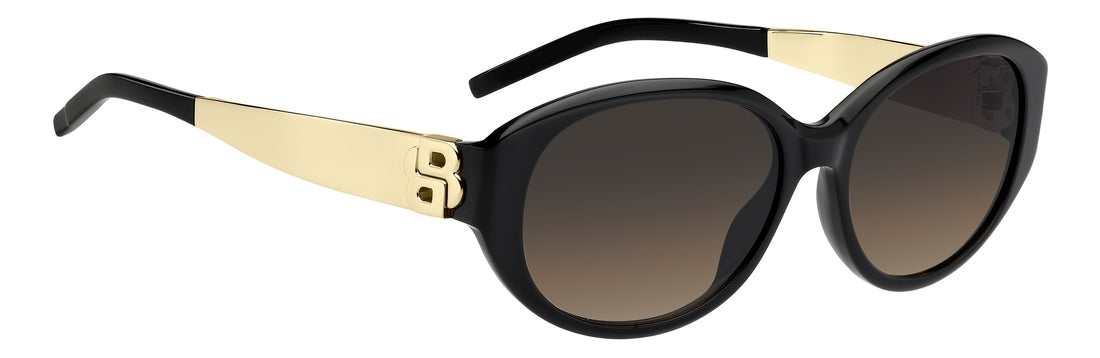 Gafas de sol hugo boss boss 2015/s 807 pr negro oval femenino talla 56mm - Vista de detalle