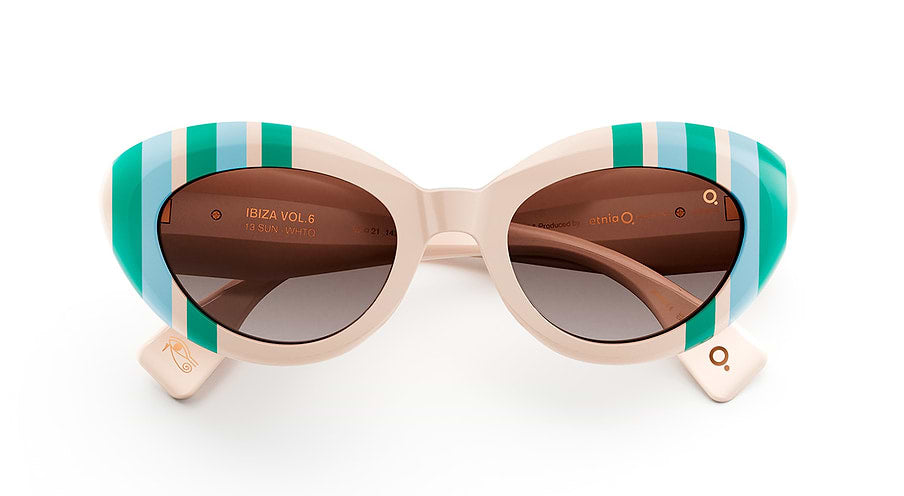 Occhiali da sole etnia barcelona ibiza 13 sun whtq blanco unisex taglia 52mm - Vista dettagliata