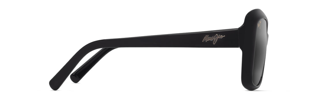 Óculos de sol maui jim mj0735s orchid 009 negro butterfly femenino tamanho 57mm - Vista de detalhe