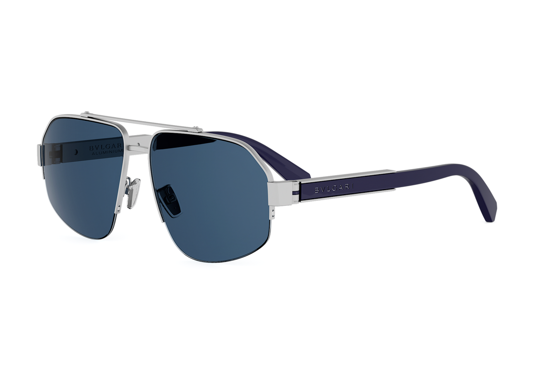 Gafas de sol bvlgari aluminium bv40100u 17v grey geometric masculino talla 59mm - Vista principal