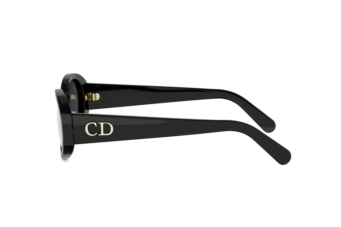 Occhiali da sole diorglow b3i 10a0 black oval femenino taglia 51mm - Vista dettagliata
