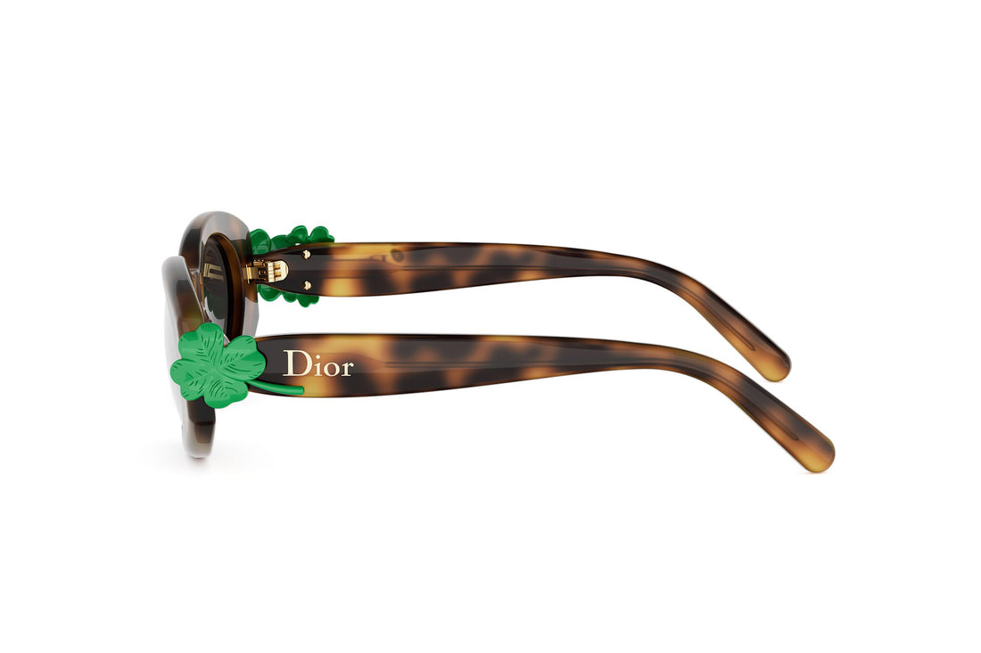 Occhiali da sole dior clover b1i 26a1 havana oval femenino taglia 52mm - Vista dettagliata
