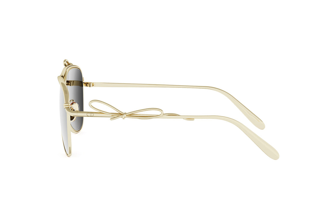 Occhiali da sole dior bow a1u b0a1 gold pilot femenino taglia 56mm - Vista dettagliata
