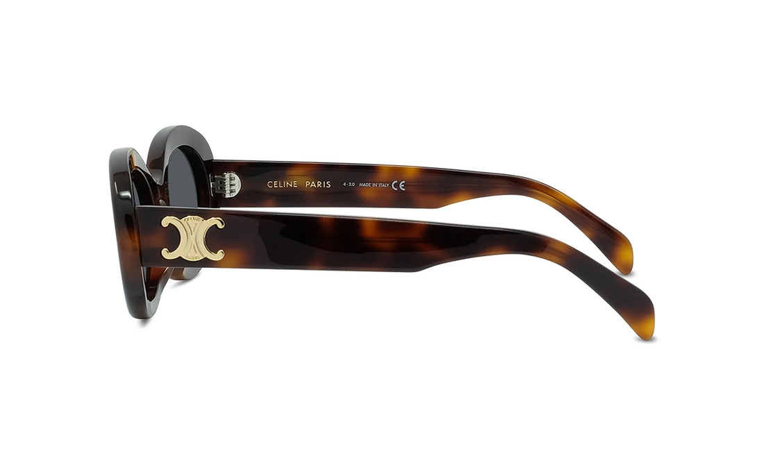 Occhiali da sole celine triomphe cl40194u 53a havana oval femenino taglia 52mm - Vista dettagliata