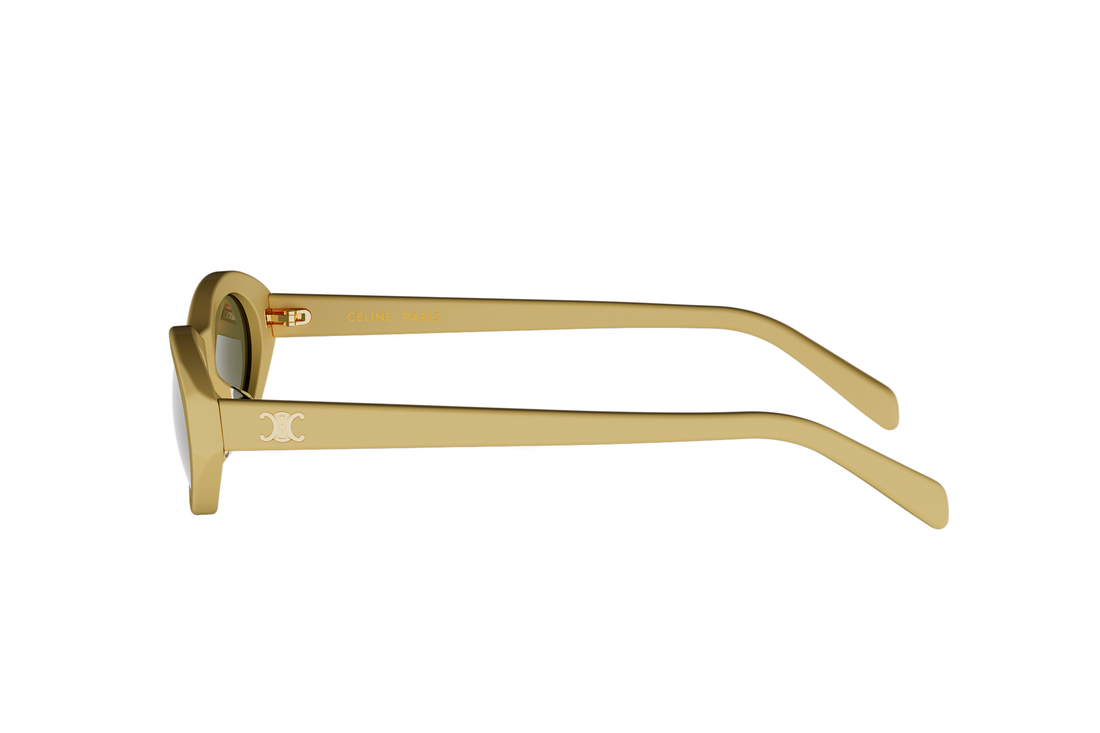 Occhiali da sole celine triomphe mini cl40353u 39n yellow oval femenino taglia 54mm - Vista dettagliata
