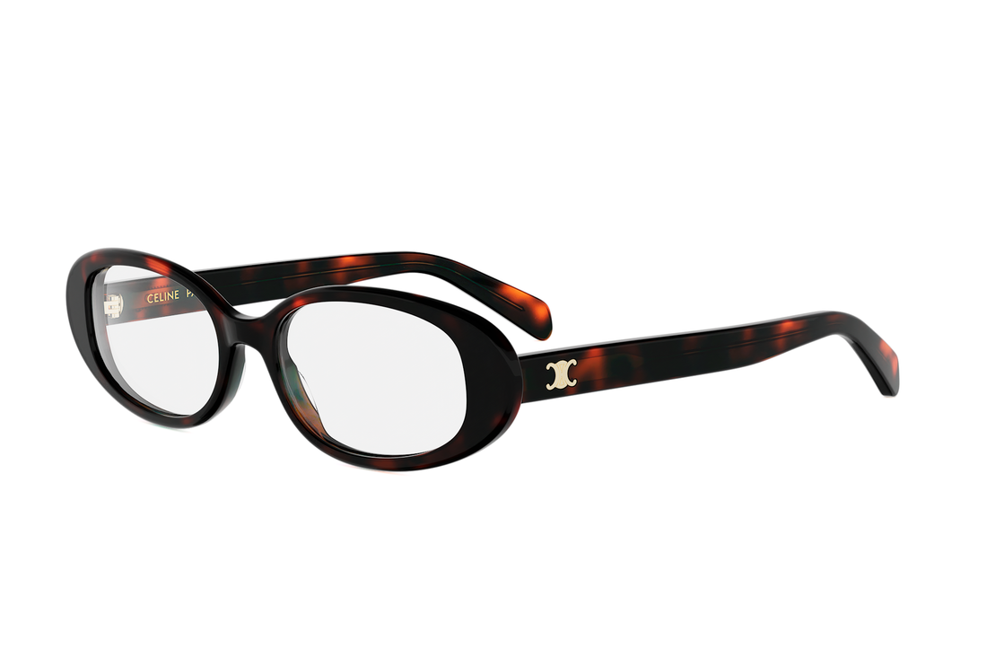 Brillen celine triomphe mini cl50180i 052 havana oval femenino größe 54mm - Hauptansicht