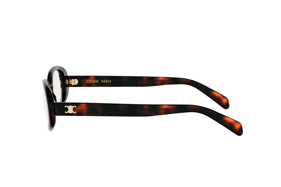 Brillen celine triomphe mini cl50180i 052 havana oval femenino größe 54mm - Detailansicht