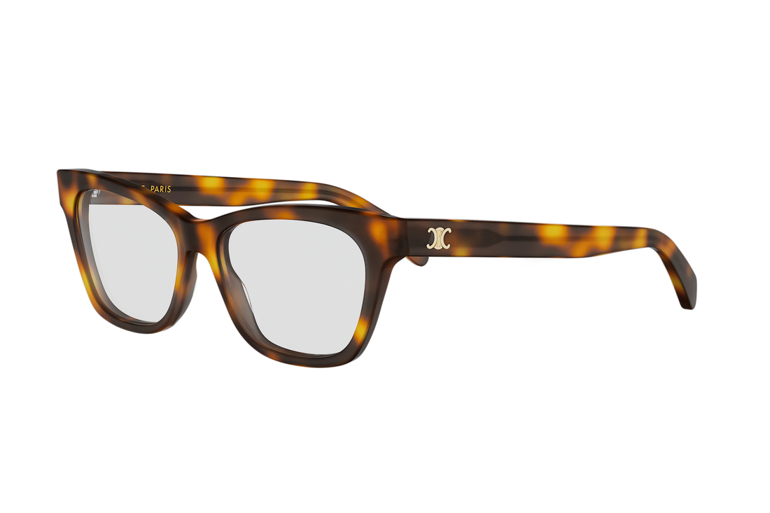 Brillen celine triomphe mini cl50184i 053 havana cat eye femenino größe 54mm - Hauptansicht
