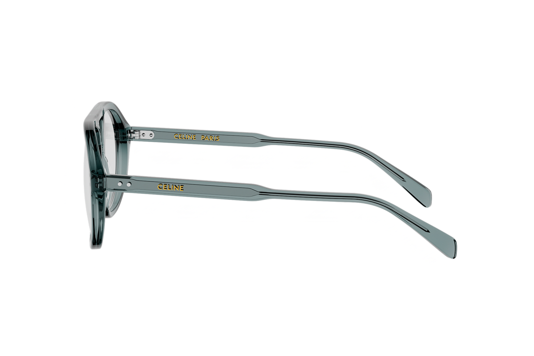 Occhiali da vista celine thin cl50191i 093 green pilot masculino taglia 56mm - Vista dettagliata
