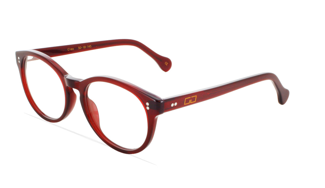 Lunettes de vue greyhounders cleo burgundy burdeos round unisex taille 50mm - Vue principale