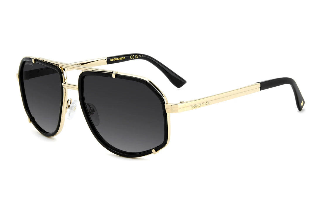 Gafas de sol dsquared2 d2 0190/s 807 9o negro rectangular masculino talla 60mm - Vista principal