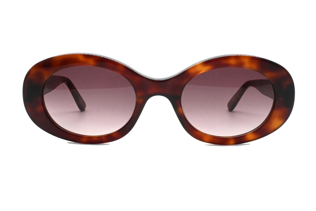 Óculos de sol greyhounders duna c2 havana havana oval femenino tamanho 52mm - Vista de detalhe