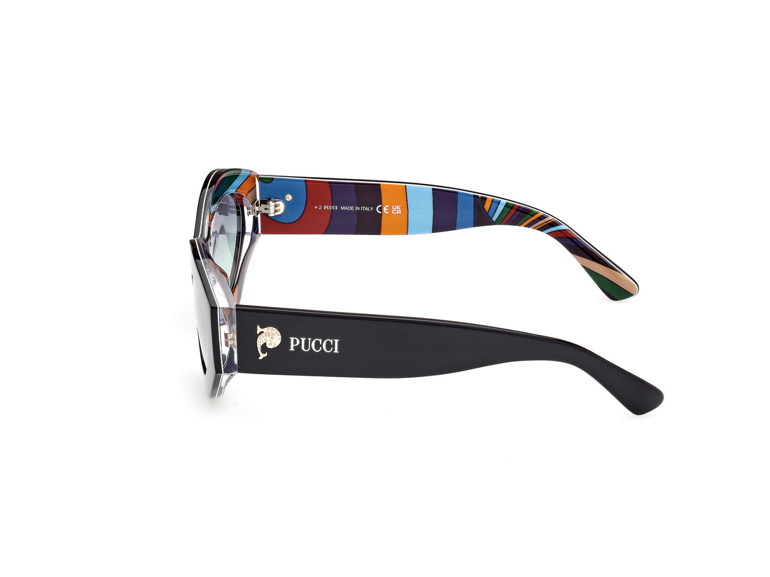 Gafas de sol emilio pucci ep0227 01b negro geometric femenino talla 54mm - Vista de detalle