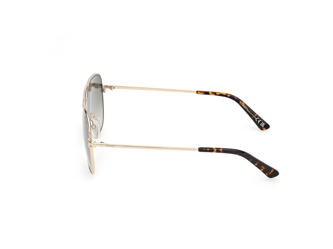Gafas de sol emilio pucci ep0229 32p dorado pilot femenino talla 60mm - Vista de detalle