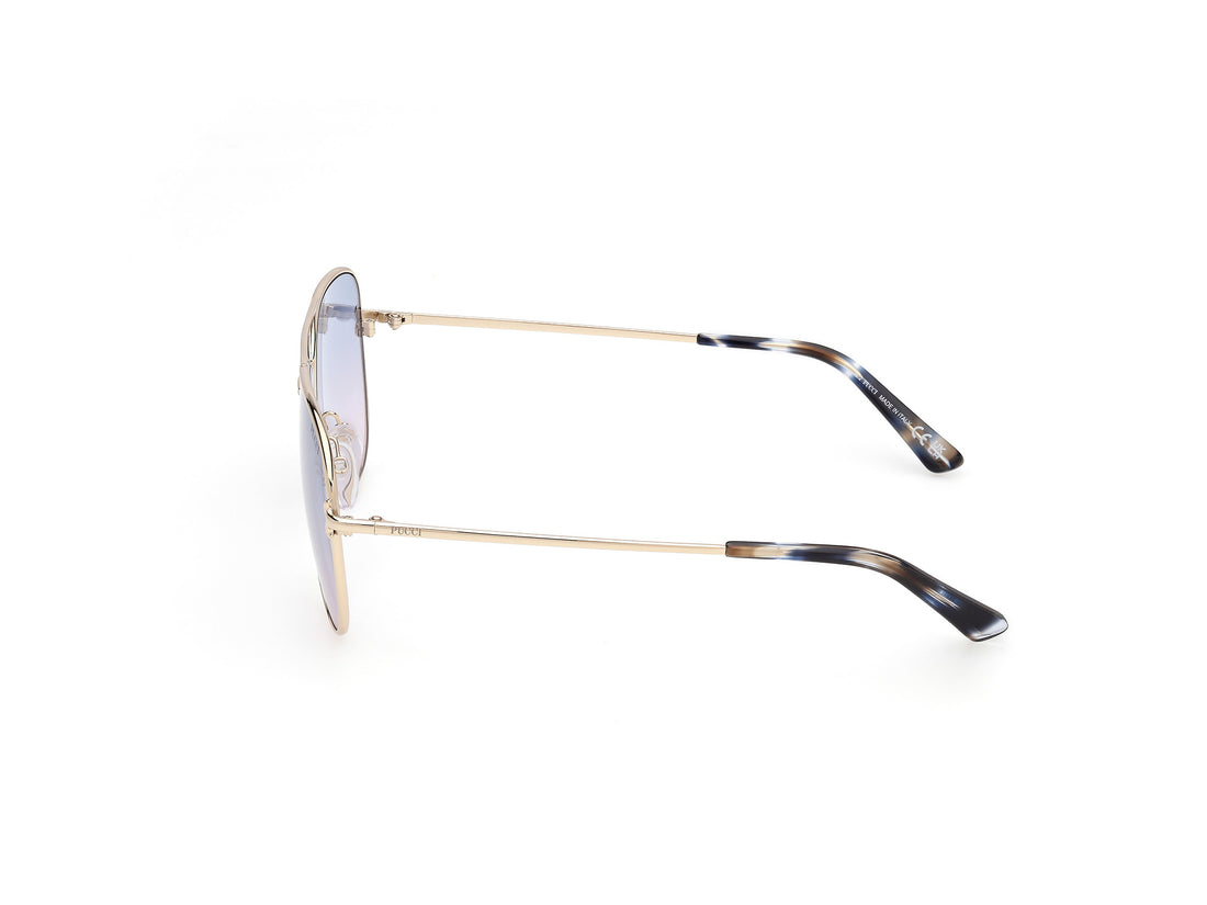 Gafas de sol emilio pucci ep0229 32w dorado pilot femenino talla 60mm - Vista de detalle
