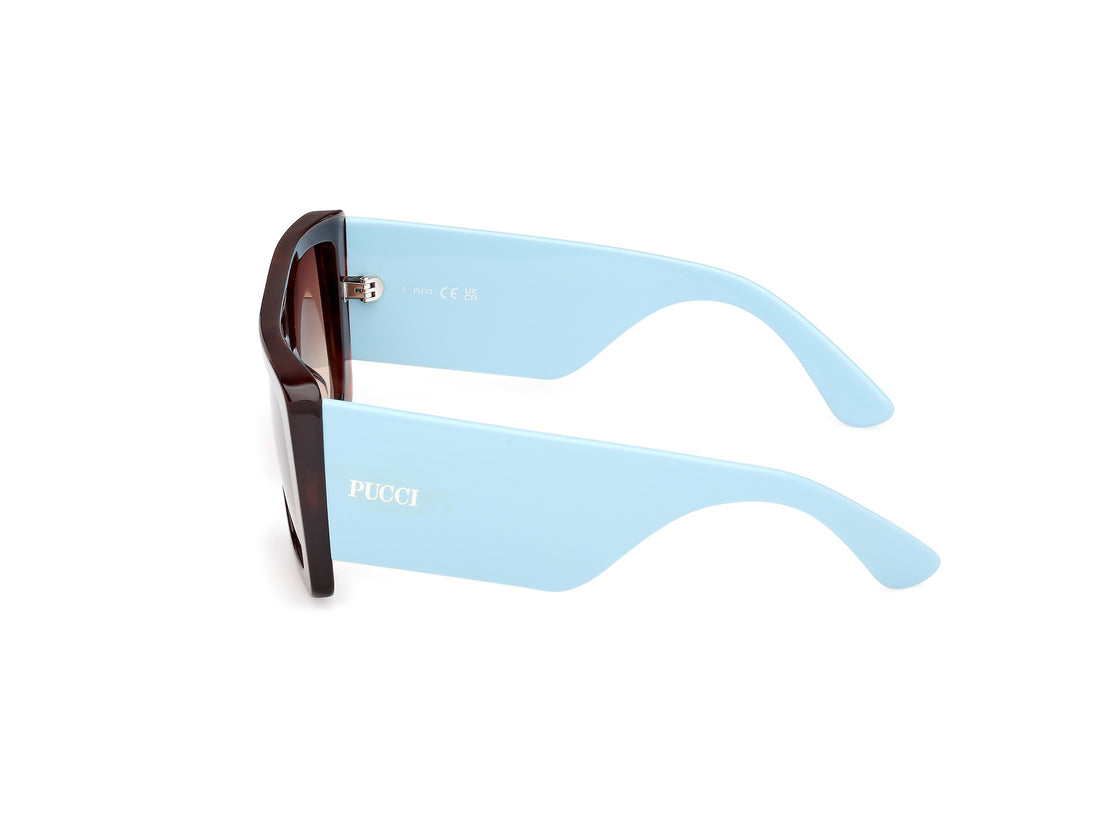 Gafas de sol emilio pucci ep0230 53f havana square femenino talla 56mm - Vista de detalle
